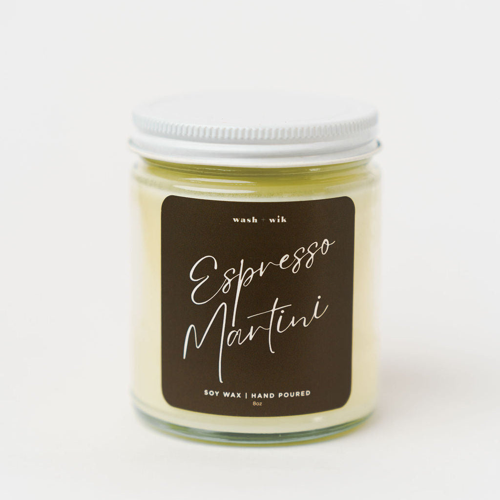 Candle jar labeled &