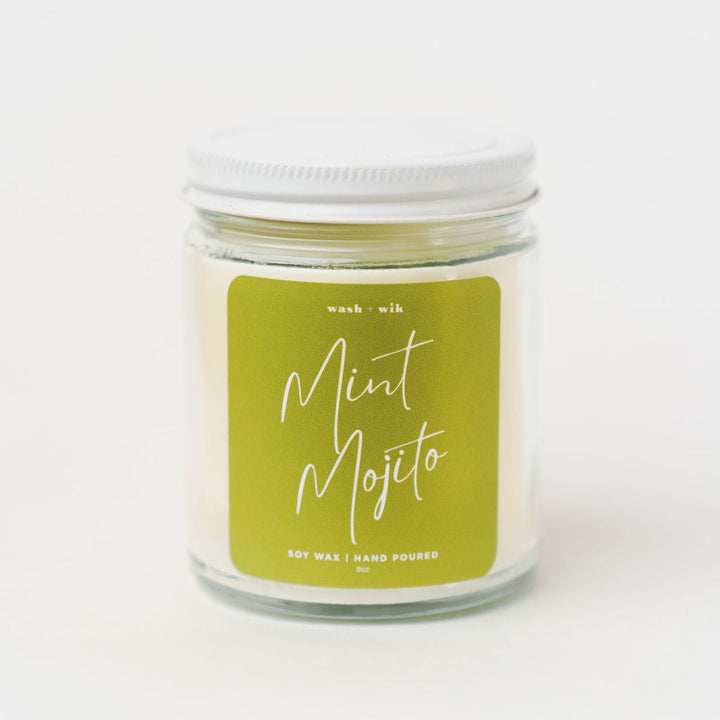 Candle jar labeled &