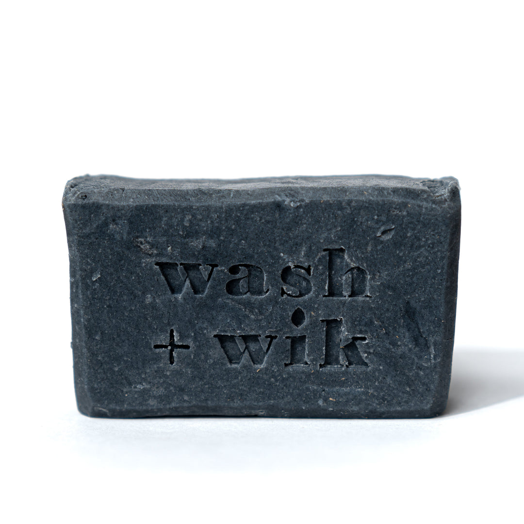 black bar of soap 