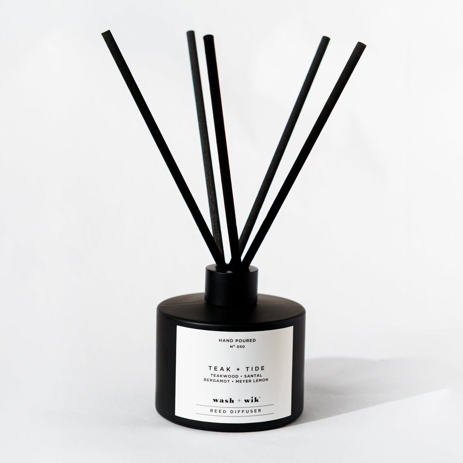 Black Reed Diffuser on a white background