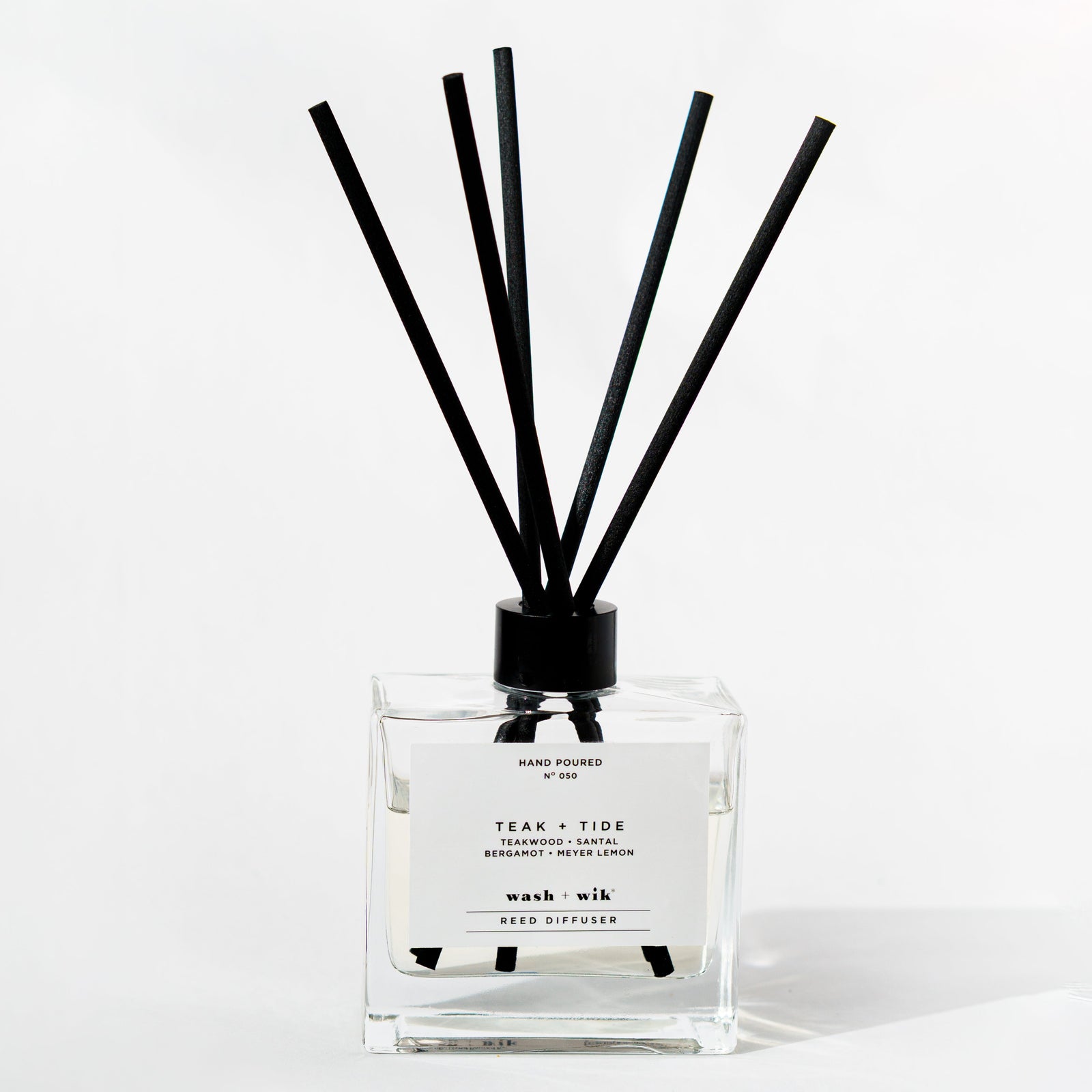 Clear Reed Diffuser on a white background
