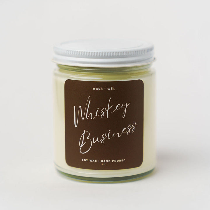 Candle jar labeled &