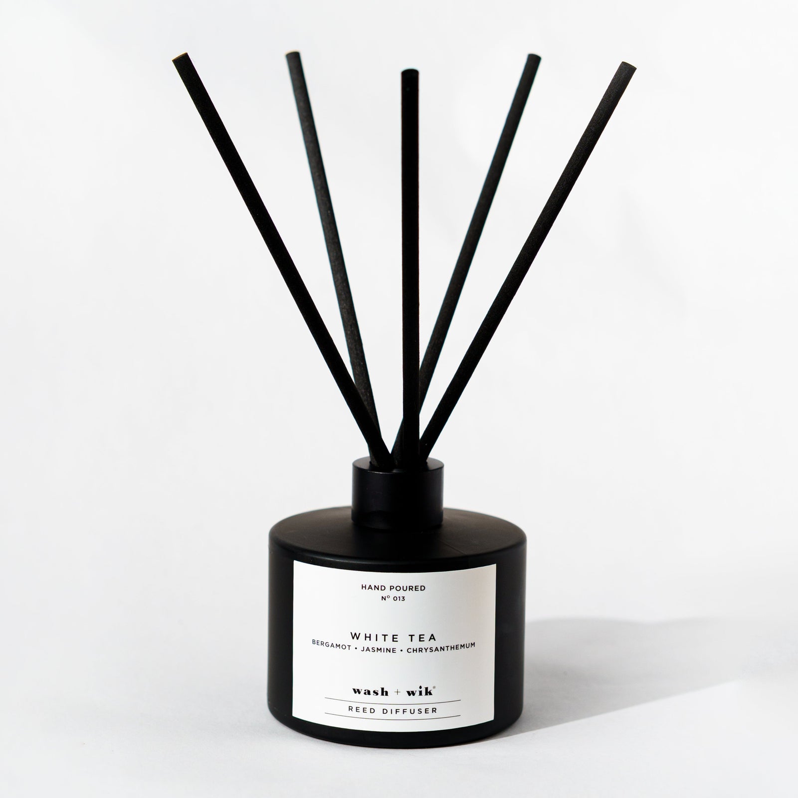 Black Reed Diffuser on a white background