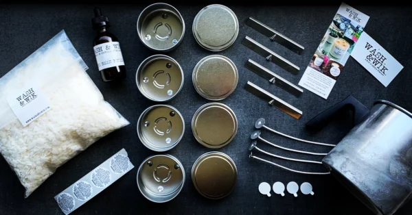 A table with various items and bottles of alcohol.