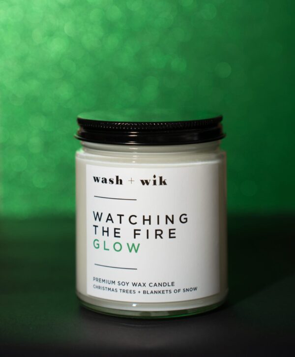 "Watching The Fire Glow" Soy Wax Candle - Image 2